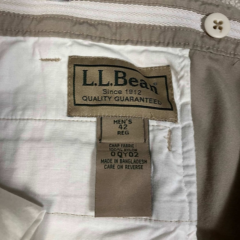 LL Bean Upland Briar Hunting Pants Mens 42 (Fits 42x31) Tan Brown Cotton Nylon - Picture 2 of 11